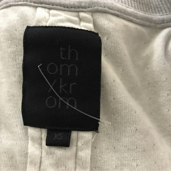 Thom Krom Gray Zip Jacket Cotton WSJ276 Size XS - Picture 6 of 6